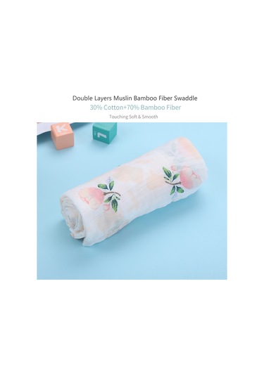 Geeksen Bebek Pamuklu Battaniye - Bambu Lifli, Yumuşak Ve Nefes Alabilir, 130x110 Cm, Güneş Gülü Desenli, Ev Ve Seyahat İçin Beyaz