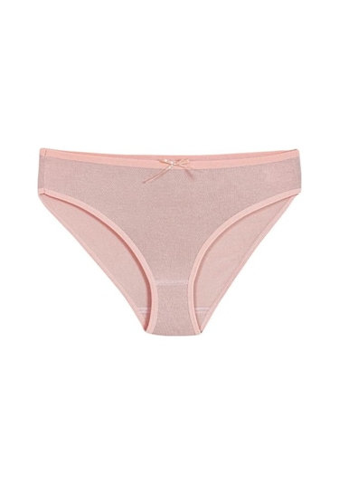 Kit İç Giyim Yıldız 9'lu Bambu Penye Kadın Bikini Model Külot Pudra