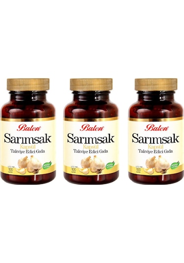 Balen Sarımsak Kapsül 375 Mg 100 Kapsül X 3 Adet