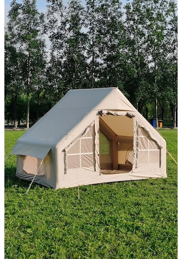 Robo 6 Kişilik 4 Mevsim Şişme Kamp Çadırı (Oxford 210T UPF>40 Kumaş, -40 °C'ye Kadar Kullanım)