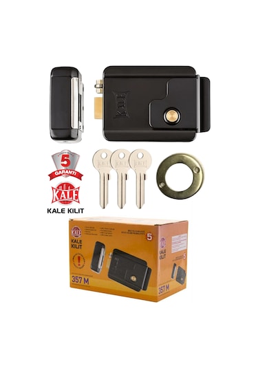 Kale Kilit Elektrikli 357m 52 Mm Kapı Otomat Kilidi Siyah 1 Adet