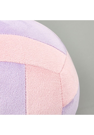 Evidea Soft Voleybol Topu Figürlü Yastık - Pembe / Eflatun - 20 Cm Pembe / Eflatun