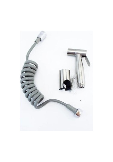 Valkyrie Paslanmaz Çelik Tuvalet Musluk Lavabo Bide Seti Kademeli Jet Püskürtme Spiral Hortum Kolay Montaj