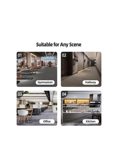 Fortunelane 4 X 8 Ft Elmas Vinil Garaj Paspası, Suv, Mpv, Kamyon İçin 2,5 Mm Kalınlık