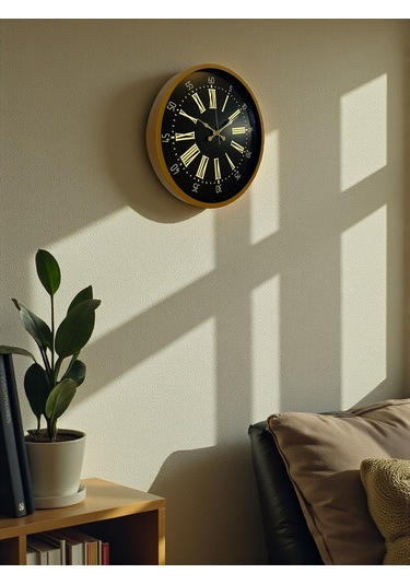 Zentime 36 Cm Kahverengi Duvar Saati çok Renkli