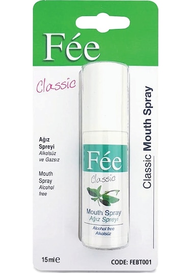 Fee Classic Alkolsüz Ağız Spreyi 15 ML