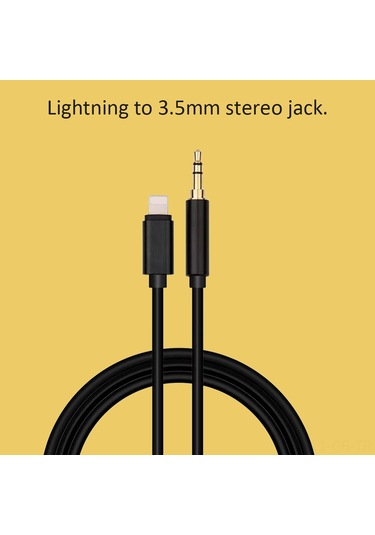 Singree İphone Uyumlu İçin Taşınabilir Aux Kablo - Hoparlör Ve Araç Bağlantısı 1m