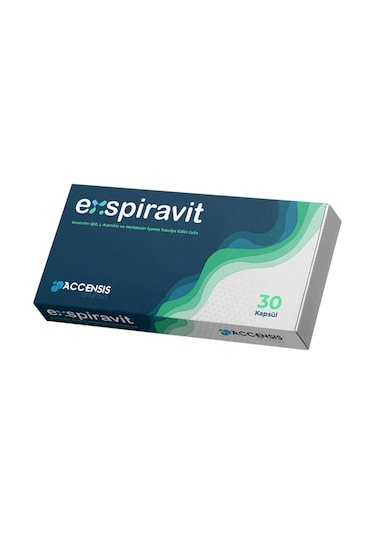 Accensis Pharma Exspiravit Koenzim Q10 L-Karnitin İçeren Takviye Edici Gıda 30 Kapsül
