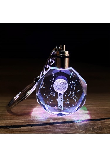 Işıklı Kristal Anahtarlık