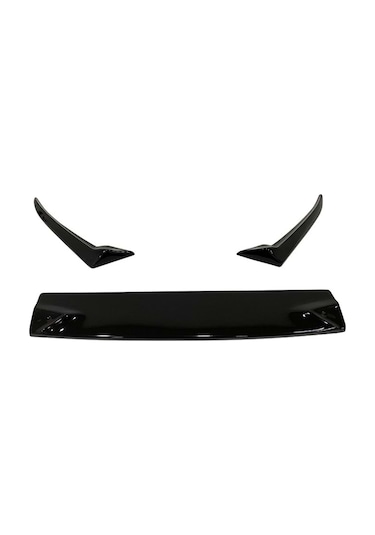 Vw Golf 6 R Ön Lip Piona Black 3 Prç Abs Plastik 2008 - 2012