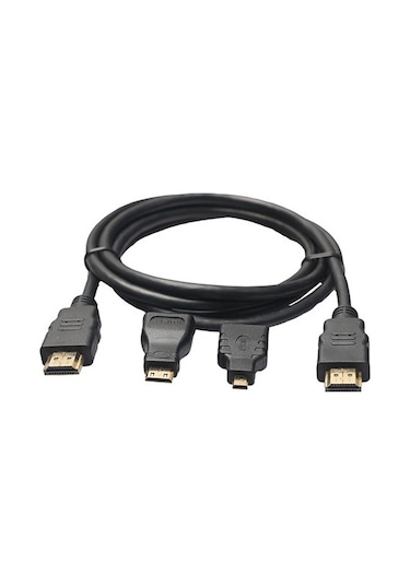 Hdmi 3In1 Set Hdmı Mini Hdmı Mikro Hdmı Full Hd 1080P V1.4 Set