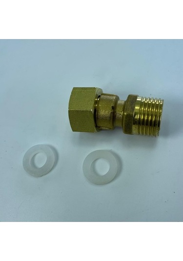 Trendooze Homyl Tam Pirinç Erkek-x Dişi Dişli Adaptör, Düz Uyumlu Tarif Edildiği Gibi