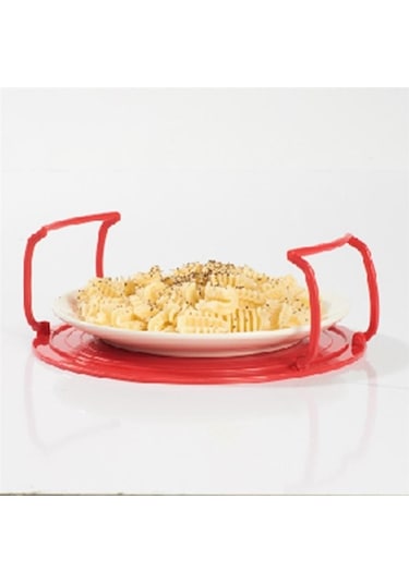 Kırmızı Katmanlı Buharda Pişirilmiş Rafların Çok Fonksiyonlu Mikrodalga Isıtması Palet Rafları Kırmızı