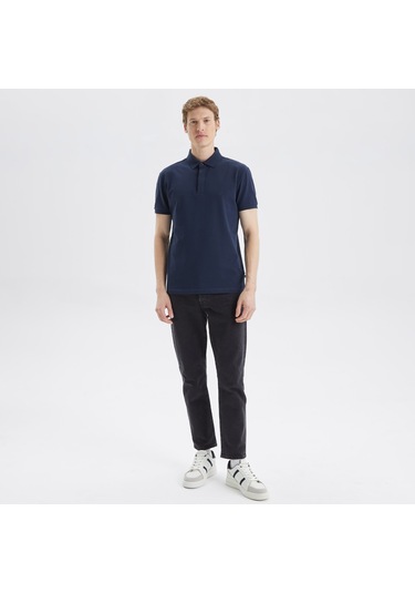 Nautıca Erkek Lacivertvert Slım Fıt Kısa Kollu Polo K35062T 4Nv Lacivert