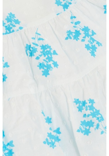 Escabel Kız Çocuk Elbise Çiçek Desenli 1.5-5 Yaş, Beyaz-beyaz Beyaz