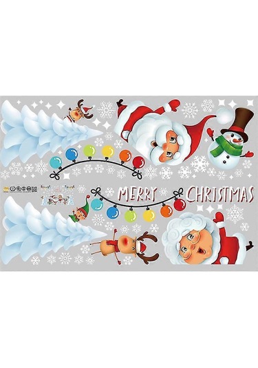 Xhw Noel Pencere Çıkartmaları Noel Pencere Çıkartmaları Noel Pencere Çıkartmaları Noel Pencere Çıkartmaları Mutlu Noeller Çıkartmaları Noel Dekorasyonları