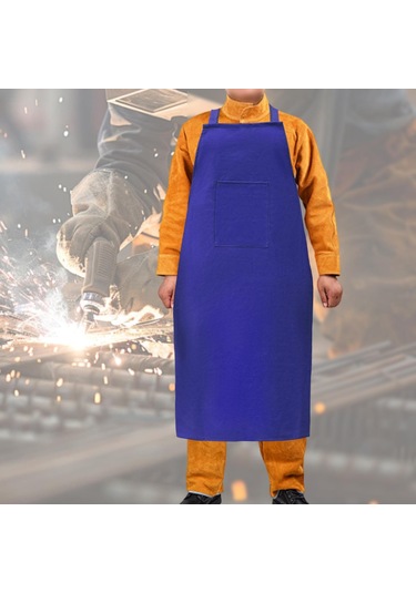 Suntek Kaynak İş Önlüğü Hafif Koruma Ev Deri İşçiliği Mavi