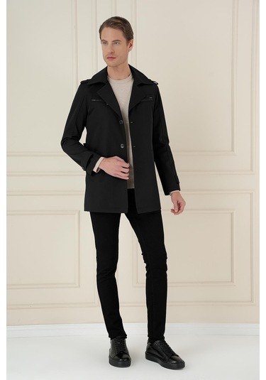 Efor Ka 086 Slim Fit Siyah Spor Kaban Siyah