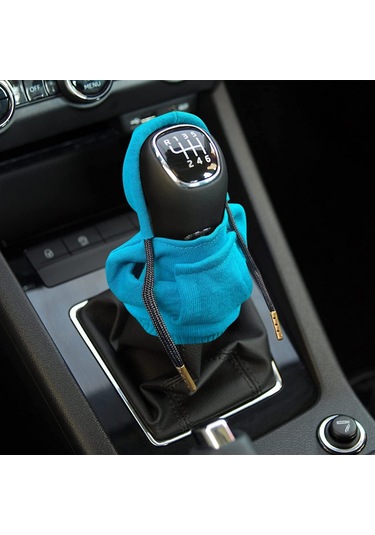 Wezone Araba Vites Kolu Korumalı Kumaş Kılıfı - Mükemmel Koruma Ve Stili Bir Arada Mavi Renk