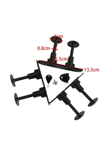 Homyl 3 Parça Sörf Tahtası Fin Fişleri Pvc Dağı Aksesuarları