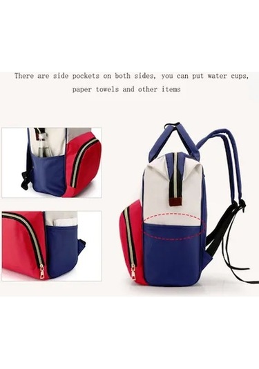 Mumya Çantası Büyük Kapasiteli Çok Fonksiyonlu Sırt Çantası Su Geçirmez Biberon Bezi Çantası Yeşil Yeşil