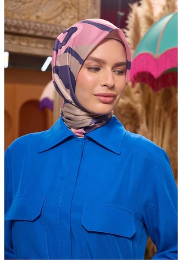İpekhan Marrakech Koleksiyon Soft Eşarp 1211 - 04 Pembe Pembe