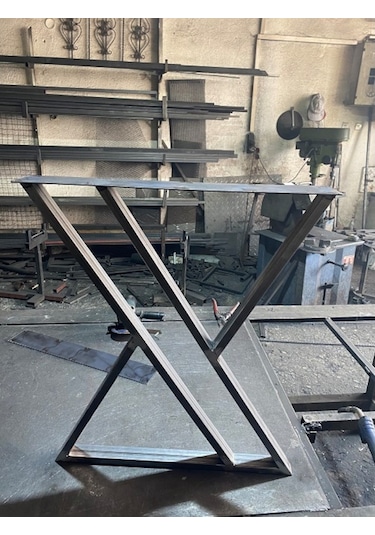 Güvendekoratif Güvendekoratif Metal Masa Ayak (485552622) Antrasit