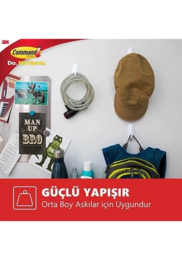 3m Command 17021p-cee Orta Boy Yedek Bant, Max 1,3 Kg 9 Orta Boy Cırt Bant