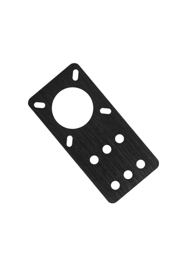 Tenfowee Nema 17 Adım Motoru Montaj Plakası, Alüminyum, Siyah Anodize, Çoklu Delikli Tasarım, 3d Yazıcı Aksesuarı, V-slot Uyumlu