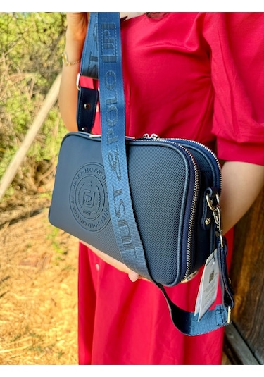 Just Polo Kadın Omuz Çantası Lacivert Düz