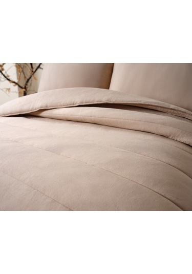 Cloudy Çift Kişilik Yorgan Seti - Taş