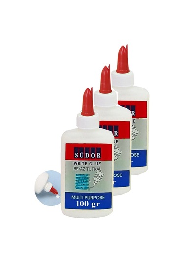 Beyaz Tutkal 100 Gr 3 Adet Südor Beyaz Mobilya Tutkalı 100 Gr Ahşap Tutkalı Su Bazlı Çok Amaçlı Beyaz Tutkal