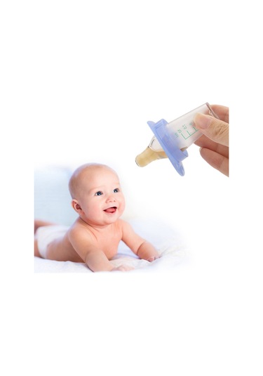 Jeemson 10 ML Ölçülü Silikon Emzikli Bebek Besleyici Temizlenebilir Durgun Konumda Durur