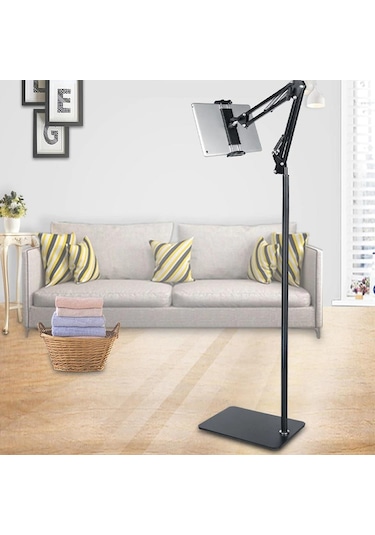 UpWay Tablet Telefon Zemin Standı 175cm Universal 360 Derece Hare