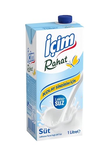 İçim Rahat Laktozsuz Süt 1 Lt X 6 Adet