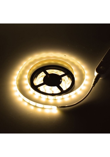 Maoyaya Su Geçirmez Mutfak Led Şerit, 1m Pil Kutusu, Sıcak Beyaz Işık Beyaz