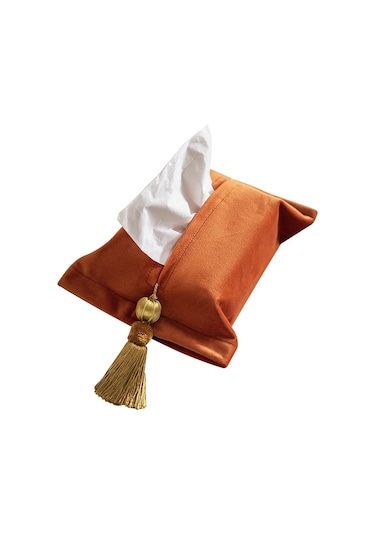 B-yumuşak Kadife İskandinav Tarzı Doku Kutusu Kumaş Çanta Kılıfı Araba Ofis Taşınabilir Pompalama Peçete Depolama Dikdörtgen Düz Renk