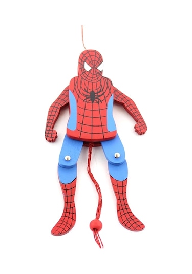 Ahşap Salanan Örümcek Adam Figürü Alk1195