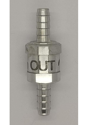 8 Mm Alüminyum Yakıt Çekvalfi - 2 Adet Kelepçe