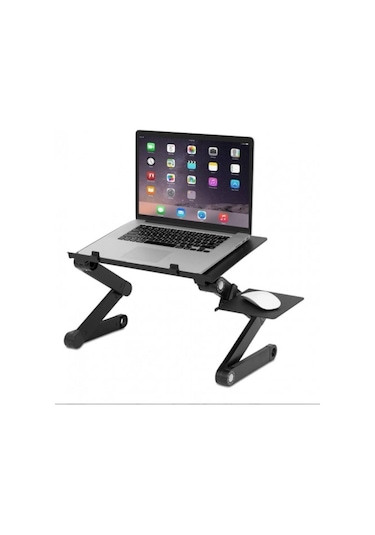 Laptop Yatak Sehpası Portatif Katlanabilir Laptop Sehpası Notebook Sehpası Mouse Pad'li