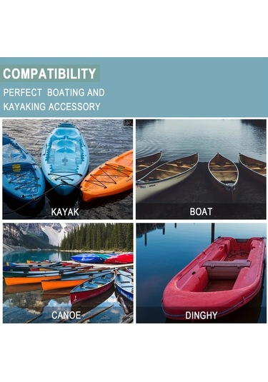 Chuangyinshop Portable Underwater Pump 1 Set Manuel Dalgıç Pompası Tekne Kano Acil Durum Tahliye Pompası