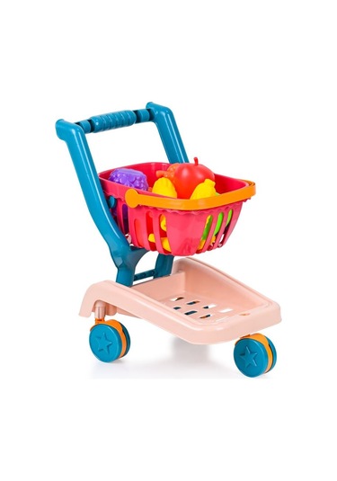 Oyuncak Sepetli Katlanır Market Arabası Kutulu By-647
