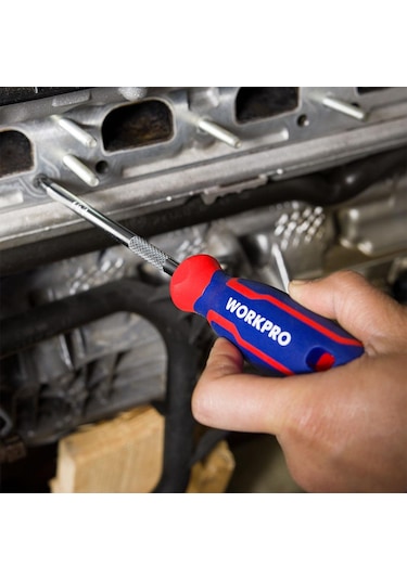 Workpro Wp200503 2 Parça Profesyonel Cr-v Manyetik Tornavida Seti