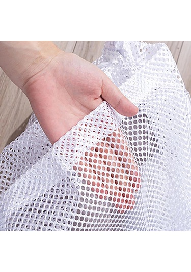 35x45 Cm Delikli Çamaşır Yıkama Filesi Beyaz File Torba Sütyen & İç Çamaşırı Koruma Filesi Beyaz