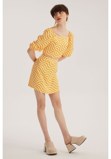 Stella Pulvis Turuncu Mini Etek Turuncu