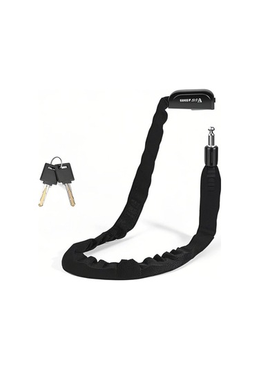 Besthome1 Dayanıklı Bisiklet Zincir Kilidi - Çift Anahtarlı, Erimeye Dayanıklı, 93.5cm Uzunluk