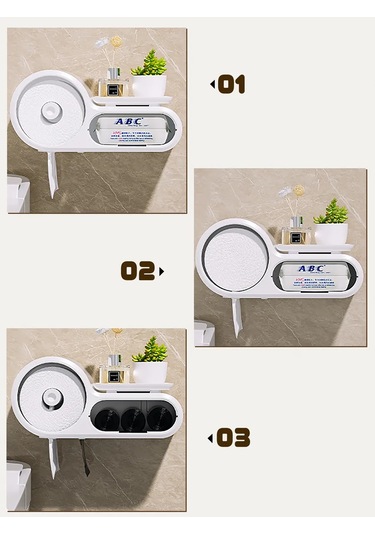 Airexpress F Ve Çekmeceli Tuvalet Kağıdı Tutucu 246938332 Soğuk Beyaz