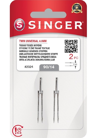 Mcg Çift İğne 4mm. 2'li Blister/14 No.