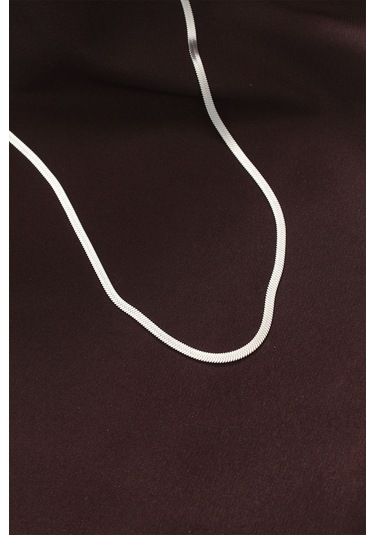 Ezoconcept 316l Çelik Gümüş Renk 60 Cm İtalyan Zincir Kolye Çok Renkli