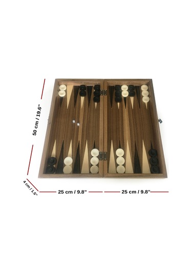 Star Ege Masif Ahşap Kareli Tavla Büyük